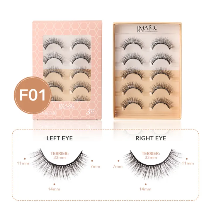 NEW%205%20pairs%203D%20mink%20natural%20makeup%20eyelash%20extension%20long%20cross%20volume%20soft%20false%20eyelashes%20winged%20faux%20cils%20-%20Image%203
