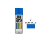TOA Acrylic Lacquer Spray Paints Light Blue 400ml For All Purposes Quick dry - Color long lasting - High gloss. 