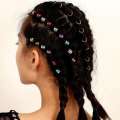 100pcs Mixed Beads Adjustable Hair Braids Dreadlock Beads Adjustable Hair Braid Rings Cuff Clips Tubes DIY Hair Accessories. 