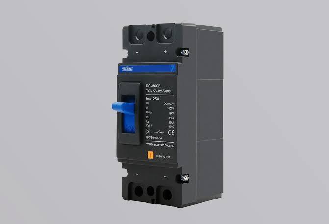 TOMZN MCCB DC 125 Amp | MCCB Breaker 125A 2-Pole DC Breaker | Original TOMZN MCCB DC Battery Breaker | Battery Breaker For Solar Panels.