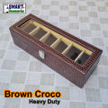 6 Slots High Quality PU Leather Watch Display Storage Box Smart Watch Organizer Box Smart Watch Case. 
