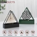 Mosquito coil stand,triangle anti-scald metal coil stand. 