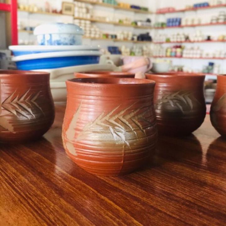 6 piece set of  imported quality premium matka cups | matka cups set | tea cups set |  Zaryab traders mingora