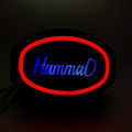 Honda 125 Neon Back Light with Customized Name. 