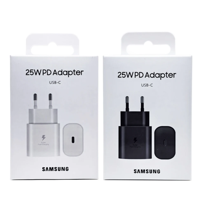 Samsung 25W Super Fast Charger – USB-C Adapter for Galaxy S24 FE, S24 Ultra, S23, S22, Flip, Fold, A06, A16, A15, A35, A55 | Quick Charging | Blendzii Outleex®