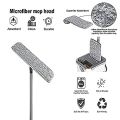 Floor Mop with Bucket, Flat Squeeze Mop Bucket System Cleaning Home Floor Cleaner In-Wash Scent. 