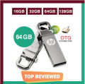 HP_ Flash Drive Pendrive Drive 128 GB 64 GB 32 GB 16 GB 8 GBUSB Good Speed  3.0/2.0 Flash Memory Stick USB Drive + OTG Adapter |Type-C/Micro|. 