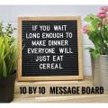 Wooden Message Letter Board for Home Decoration 10x10 and 12x12 Inches, Customizable Motivational Display. 