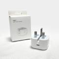Apple 20W Power Adapter Type-C with 12 Months | Apple 20W USB-C Wall Charger for iPhone| 3-Pin Fast Charging Adapter Compatible with iPhone. 
