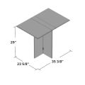 Toheed wood extendable dining table space saving. 