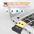 Mini Bluetooth USB Dongle 5.3 Plug Play Wireless Bluetooth Adapter PC Laptop Desktop High-Speed Data Transfer Stable Connectivity Compact Portable Design Headphones Speakers Mouse Keyboard Game Controller Bluetooth Adapter Receiver. 