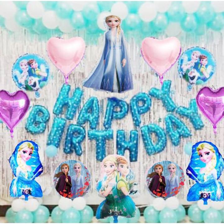 78pcs Frozen birthday kit for birthday party decorations package