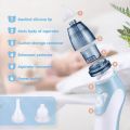 VANCOCON Nasal Aspirator, 2 in 1 Baby Nasal Aspirator & Ear Wax Remover, Electric Baby Nose Cleaner with 4 Silicone Nozzles for Newborns, Toddlers, Blue091. 