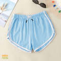 Dolphin shorts - Sky Blue- White Lines. 