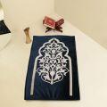 Luxury AntiSlip Velvet Prayer Mat- Laser cut Embrioded velvet Jaye Namaz Prayermat with foam-Quilted Jai Namaz | Janamaz. 