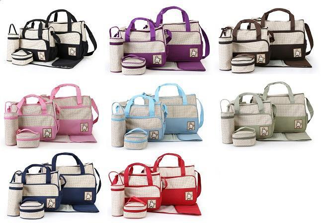 Diaper Baby Bag Set 5 Pcs