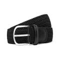 Braided Elastic Stretch Belt Black Criss Cross. 