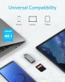 Anker SD Card Reader, 2-in-1 USB C Memory Card Reader for SDXC, SDHC, SD, MMC, RS-MMC, Micro SDXC, Micro SD, Micro SDHC Card, and UHS-I Cards. 