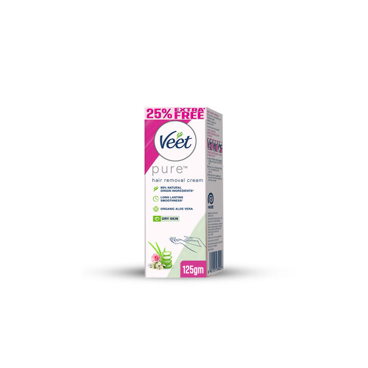 Veet Pure Hair Removal Cream for Dry Skin 125g
