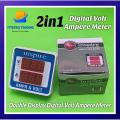INSPIRE 2in1 AC Digital Voltmeter Ampmeter Dual Display Digital Volt Ampere Meter LED Indicator Voltage Meter Mini Volt Amp Tester Panel Panel Meter. 