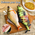 Pencil Bag Fish Pizza Hot Dog Shape Pen Bag Make-up Pouch Pen Pencil Case With Zipper Back To School Pencil Pouch Pen Bag Kengding. 