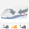 Height increase insoles for men/women 1.5/2.5/3.5 cm up invisiable arch support orthopedic insoles shock absorption EVA Material. 