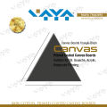 Maya Traders 1 Piece Of 6 Inches 100% Cotton Primed Stretched Triangle Shaped Black Canvas Board For Acrylic & Oil Painting - Black. 