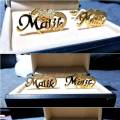 Customized Name Cufflinks Gift Set For Men. 