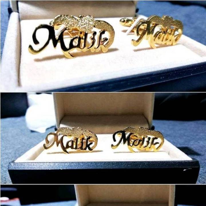 Customized Name Cufflinks Gift Set For Men