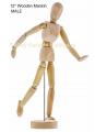 Wood 12  Artist Drawing Manikin Articulated Mannequin with Base and Flexible Body Perfect For Drawing the Human Figure Paint Sketch Model People Wooden Man Drawing Model School Supplies Art Supplies Art Set(12  Male). 