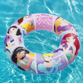 Bestway Disney Cartoon Characters Swimming Ring Beach Inflatable Float Circle Water Fun Round Seat Float For Kids Play In Swimming Pool, Children Sea Adventure Floating Rings, Floatable Essentials Belle, Ariel_, Rapunzel, Snow White, Jasmine, Cinderella. 
