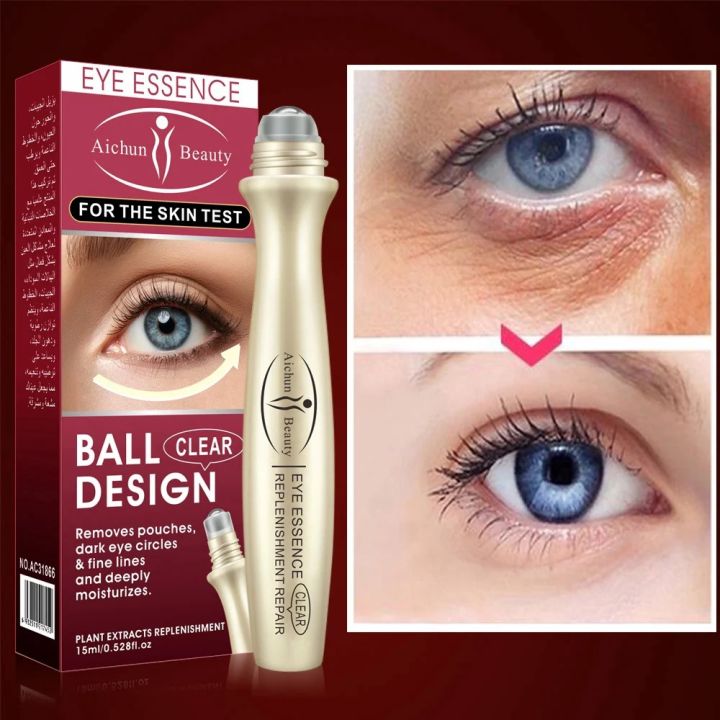 BioAqua Anti-Wrinkle Puffiness Roll-On Eye Ball For Dark Circle And eye Bag Removal -Skin Care 15ml