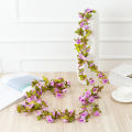 Artificial Flowers for Decoration Floral Rose Vines Wisteria Hanging Flowers Garland for Home Party Wedding Decor. 