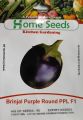 Seeds- Brinjal Round Purple PPL F1 Hybrid. 