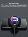 MEMO DL05 Phone Radiator RGB Phone Cooler for Gaming Phone Cooling Fan with LED Display Case Cold Wind Handle Fan Portable Cool Heat Sink for PUBG.. 