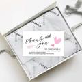 Thank You for Supporting My Small Business Cards, Small Thank You Cards with for Online, Retail Store, Handmade Goods, Gift Shop Package. 