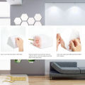 Evento Silver Acrylic Mirror Hexagon 3d Wall Sticker Sets Decore Art Hexagonal Design Decoration For Home Decor Living Bed Room And Offices And For Gifts Piece Item (12 pieces). 