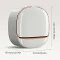 Covered Pot Style Wall-Mounted Soap Box | Double-Layer Soap Holder for Bathroom & Kitchen | No-Drill Easy Installation | Odorless, Durable Plastic Soap Case with Lid. 