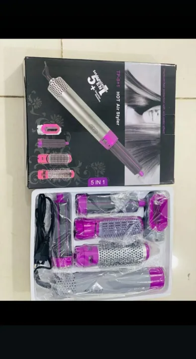 Majestu%205%20in%201%20Hair%20Dryer%20Set%20Hot%20Air%20Comb%20Blow%20Volumizer%20Brush%205%20in%201%20Hair%20Styler%20Hot%20Air%20Styler%205%20in%201%20Curling%20Iron%20Set%20Salon%20One%20Step%20Hot%20Air%20Brush%20Curling%20Wand%20Ionic%20Ceramic%20Hair%20Straightener%20Brush%20Electric%20Blow%20Dryer%20Curler%20for%20Women%20Girls%20-%20Image%205
