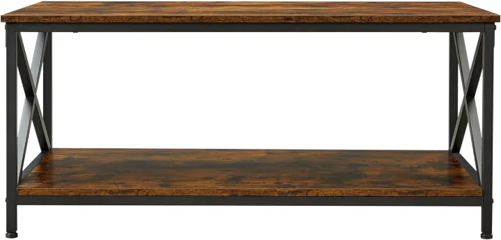 Coffee%20Table,%20Cocktail%20Table%20with%20Storage%20Shelf%20and%20X-Shape%20Steel%20Frame,%20Industrial%20Farmhouse%20Style,%2039.4%20x%2021.7%20x%2017.7%20Inches,%20Rustic%20Brown%20and%20Black%20-%20Image%205