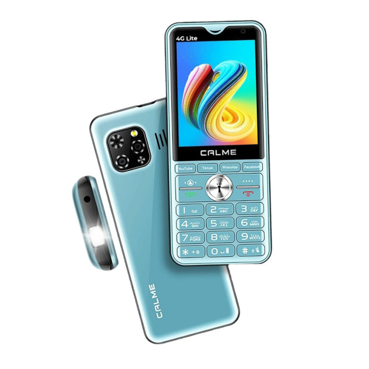 Calme 4G Lite - 2.8 Inch Touch Display - Dual 4G Sim - PTA Approved  - 1GB Ram - 8GB Memory - Super Wifi - Hotspot - Dual Smart Camera - 4000mAH Battery - Stylish Design - Whatsapp Video Calling - Facebook - Tiktok - Youtube - 1 Year brand warranty