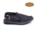 Peshawari By Bata Black Peshawari Sandals For Men. 