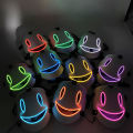 LED Mask Anime High-Rise Invasion Mask Japanese Tenkuu Shinpan Cosplay Costume Accessories Halloween Mask. 