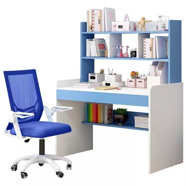 High Gloss Study Computer Desk Home Kids Computer Table Study Table Workstation(Customized)