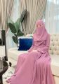 Simple & Beautiful Veil Charm Forehead Niqab Tpink Colour. 