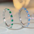 Fine Jewelry 5A Zircon CZ Cubic Zirconia Jewelry Rings Women Wedding S925 Sterling Silver Rings Wholesale Price. 