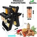 Spice Rack Organizer For Kitchen 360° Rotating Spice Rack For Masala Jars Multifunctional Spice Seasoning Jar With Stand Jars Bottles Glass & Boxes. 