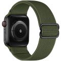 Nylon Strap For Apple Watch Band 44mm 40mm 38mm 42mm Braided Adjustable Elastic Nylon Solo Loop Bracelet iWatch Series 3 4 5 6 Se Scrunchie Elastic Bands tali jam jalur menonton. 