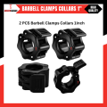 2 PCS Barbell Clamps Collars Olympic Bar Clips 1Inch Barbell Clips Quick Release Professional Olympic Barbell Locking Collars for Fitness Weightlifting Strength Traininglocks for barbell, olympic locks. 