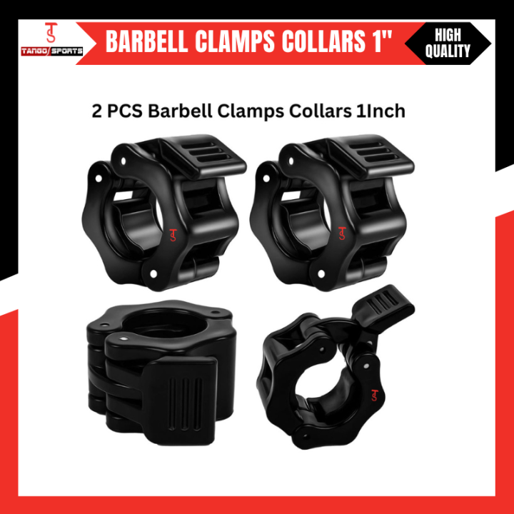 2 PCS Barbell Clamps Collars Olympic Bar Clips 1Inch Barbell Clips Quick Release Professional Olympic Barbell Locking Collars for Fitness Weightlifting Strength Traininglocks for barbell, olympic locks